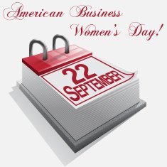 calendar 22 September American Business Women's Day Vector