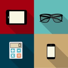 Computing Concept on Different Electronic Devices Vector Illust