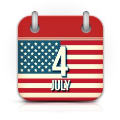Calendar icon for Independence Day