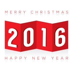 2016 Paper Fold Greeting Card