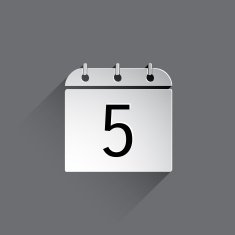 Flat Calendar Icon N30