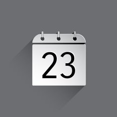 Flat Calendar Icon N32
