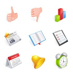 Social network icons - 3D series