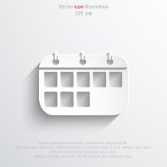 Vector calendar organizer web icon N10