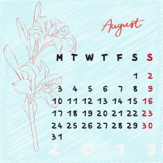August 2015 flowers
