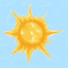 Vector Cartoon Summer Icon N2