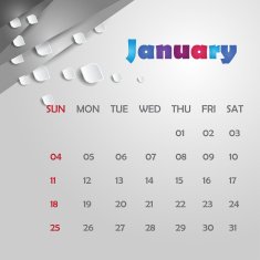 Calendar Design - January N2