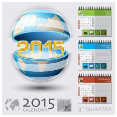 Third Quarter Of 2015 Calendar Global Map