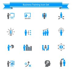Business Training Icon Set N3