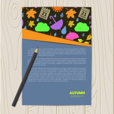 Vector abstract background with autumn N12