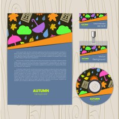Vector abstract background with autumn N13