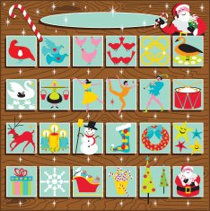 Advent Calendar and the 12 Days of Christmas free image download