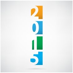 Happy new year 2015 Text Design N5