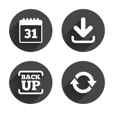 Download and Backup signs Calendar rotation N17