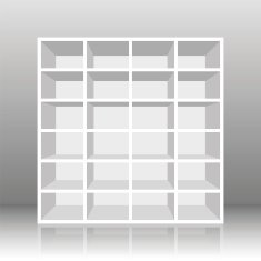 Rack Book Shelf White