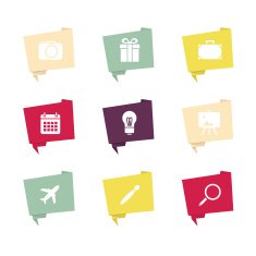 Speech Bubble with Icon