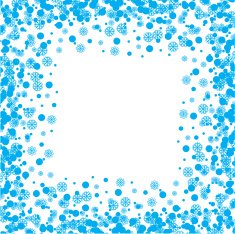 snowflakes frame