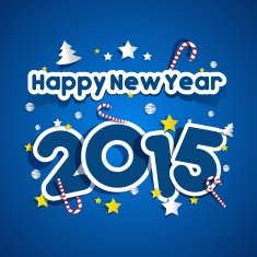 Happy new year 2015 greeting card N8