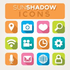 Sun Shadow Icons