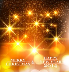 Merry christmas colorful for new year shiny background vector