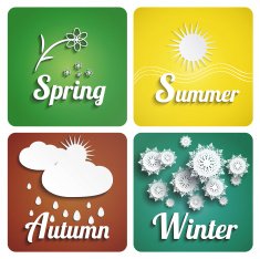Seasons flat design N2