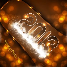 New year 2013 background colorful fantastic design