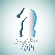 Year of horse 2014 - paper cut N2