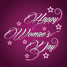 Creative typographic design for Happy Women's Day