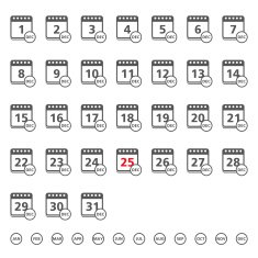 calendar icons N39