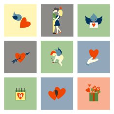 Happy Valentines Day Icons N237