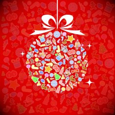 Vector illustration for christmas card