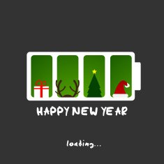happy new year christmas funny card