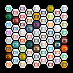 Flat design calendar N11