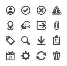 toolbar icon set vector eps10