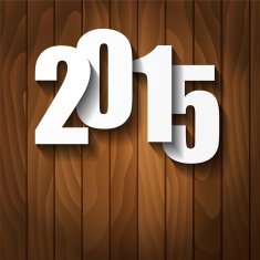 New Year concept with 2015 number