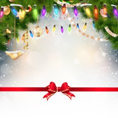 Christmas background with fir twigs EPS 10 N2
