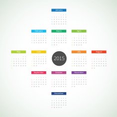 Abstract 2015 Calendar