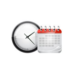 Web calendar and clock Vector N2
