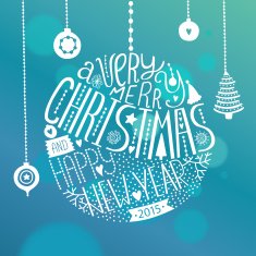 Vector christmas ball N2