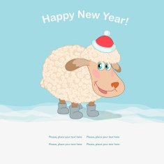 Cheerful sheep