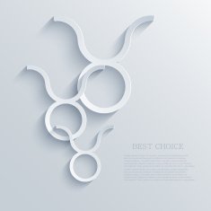 vector modern signs of the zodiac background N8