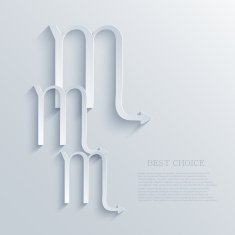 vector modern signs of the zodiac background N10