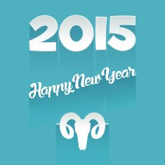 Happy new year greeting card N4
