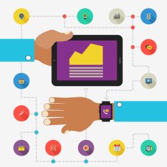 Wearable technology concept SEO monitoring app