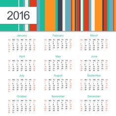 Calendar 2016 design N5