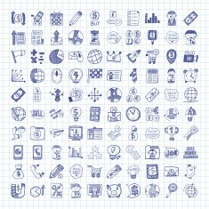 doodle business icon N6