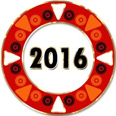 Creative happy new year greeting design