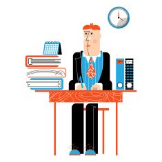 Work time Businessman at work