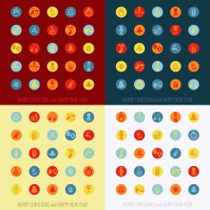 Christmas icons set N65