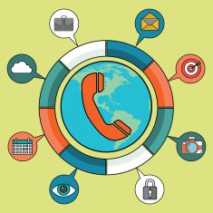 Vector contact us concept illustration N2